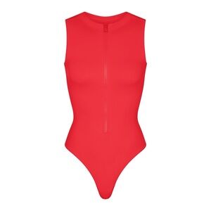 NWT SKIMS ZIP FRONT SLEEVELESS ONE PIECE